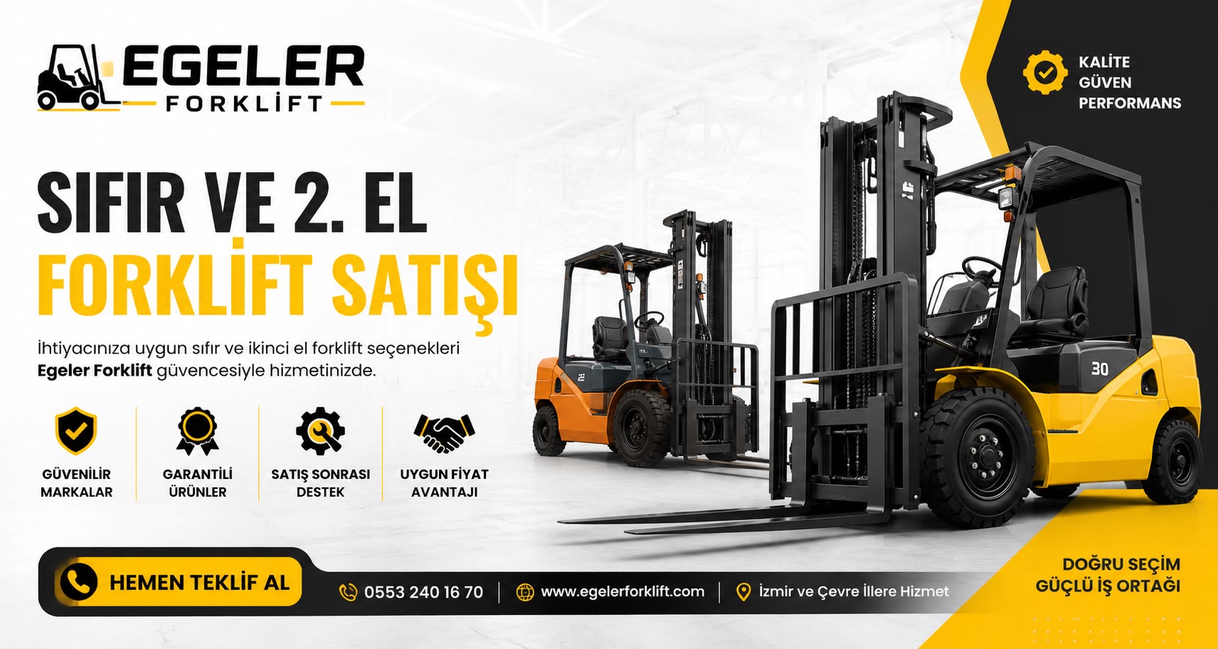 İzmir ve Ege Bölgesinde garantili forklift çözümleri